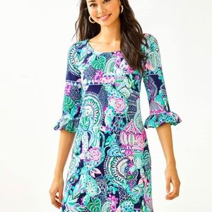 Lilly Pulitzer Looking Sharp Mini Dress Cactus Size M EUC